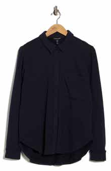 Eileen Fisher Classic Collar Organic Cotton Shirt