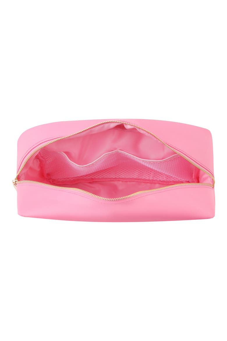 Extra Large Kiss Cosmetic Bag, Alternate, color, BUBBLEGUM PINK