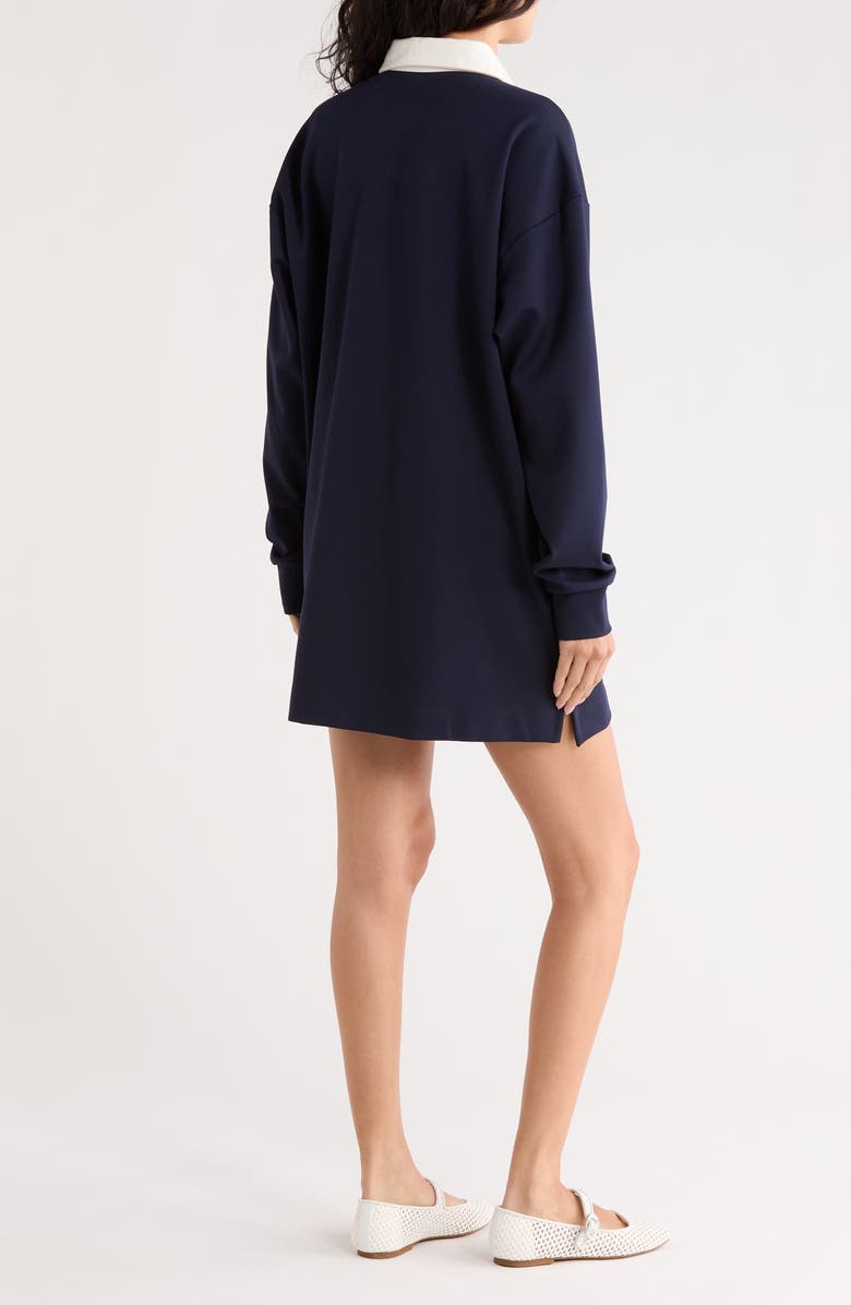 Desigual Long Sleeve Polo Dress, Alternate, color,