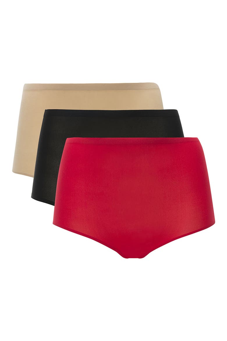 Soft Stretch Assorted 3-Pack High Waist Briefs, Main, color, MULTI COLOR