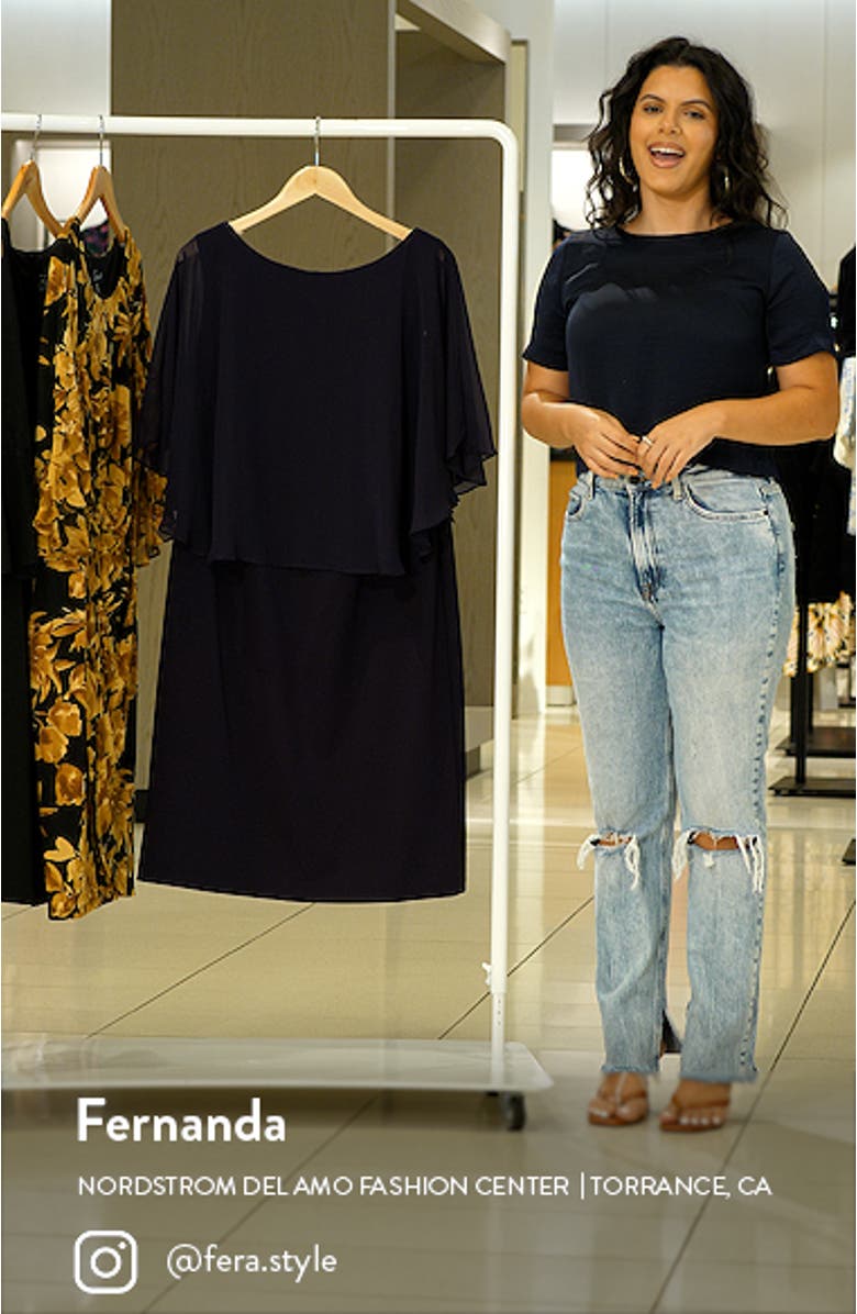 Cape Sleeve A-Line Dress, sales video thumbnail