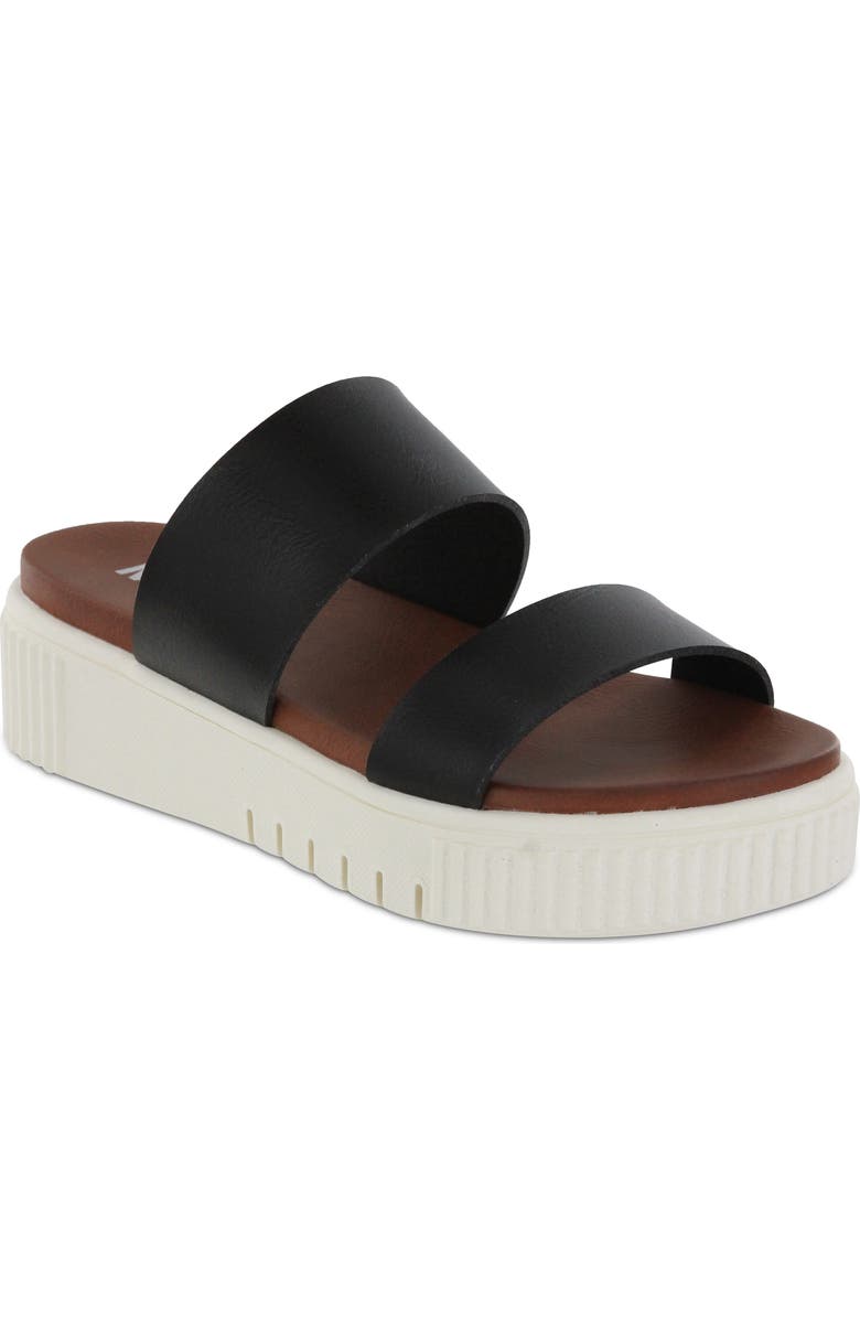 MIA Jordi Platform Genuine Calf Hair Slide Sandal, Main, color,