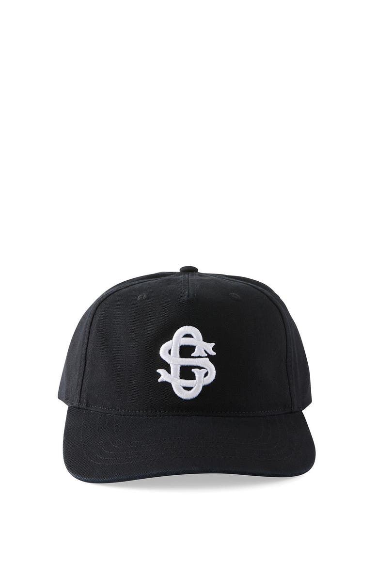 Cotton On Men's 5 Panel Hat, Alternate, color, Black Cs