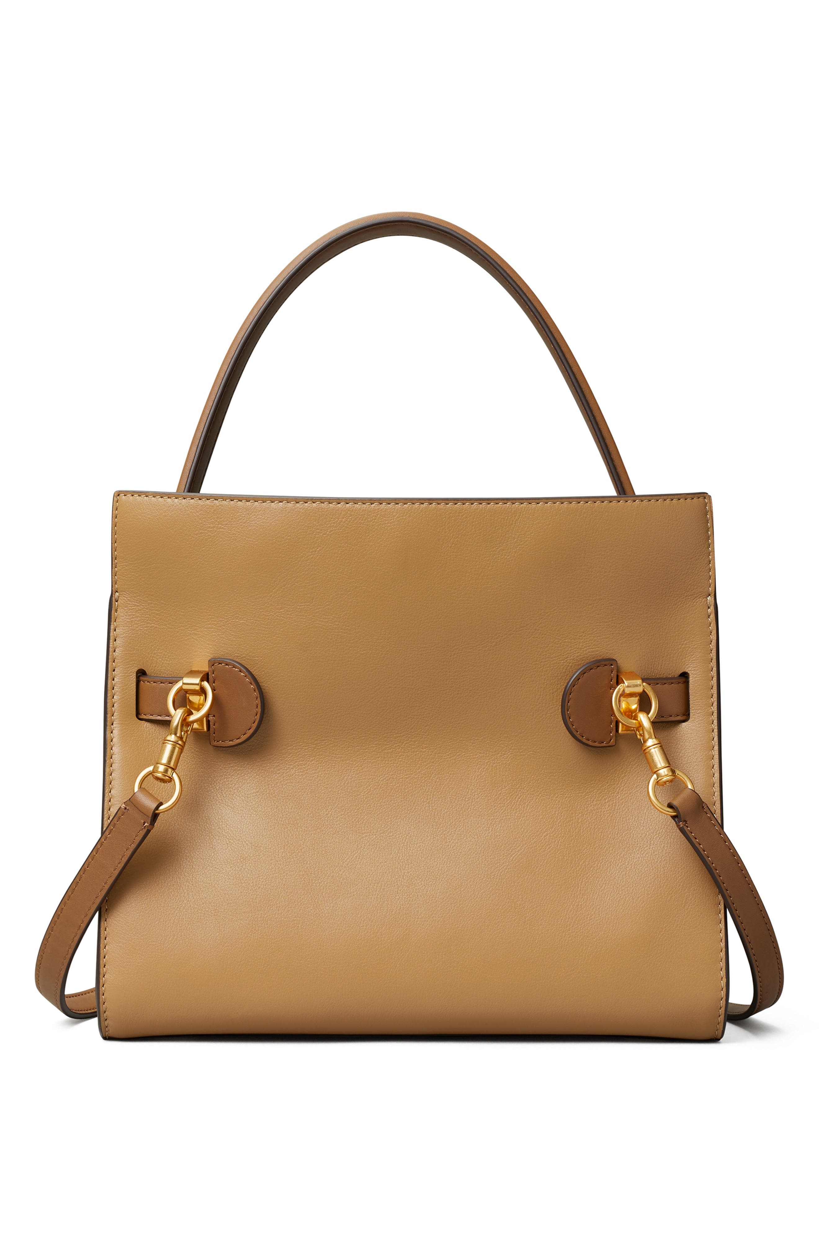 Tory Burch Lee Radziwill Small Leather Double Bag, Alternate, color, 