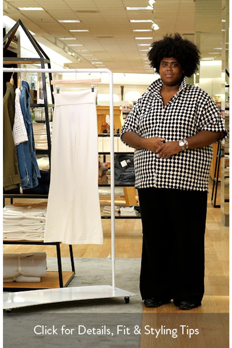 Desiree Foldover Waist Knit Flare Pants video