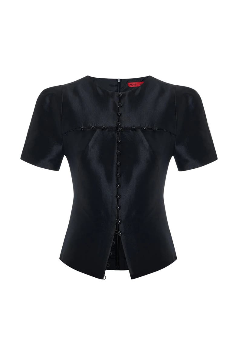 The Party Edit Front Closure Top, Main, color, BLACK