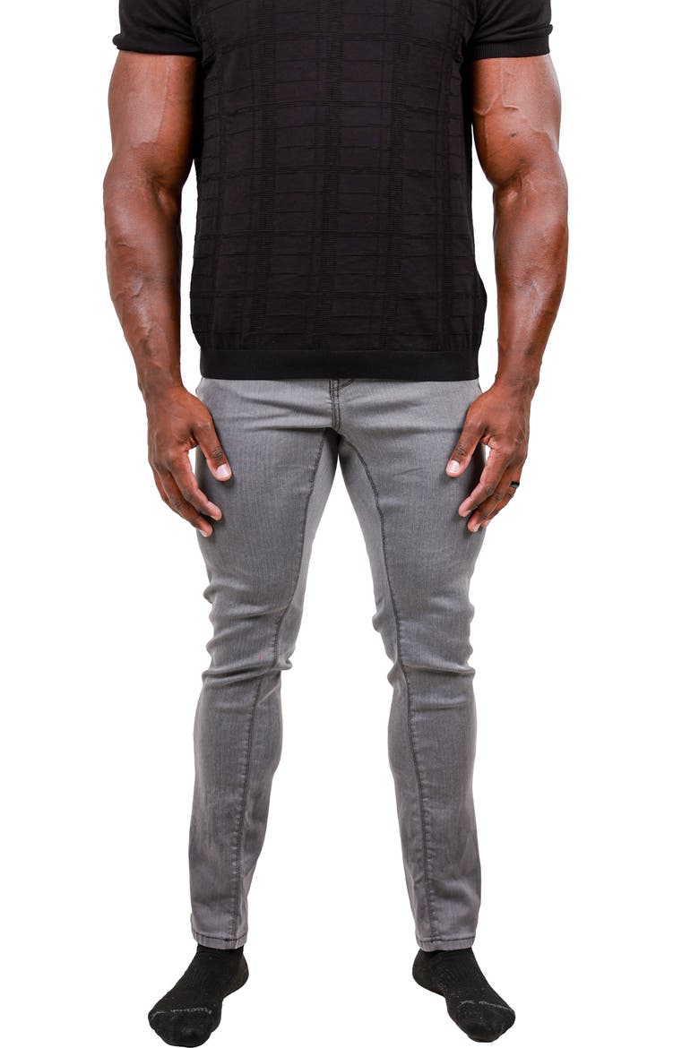 Marthyr Stretch Skinny Jeans, Alternate, color, GREY