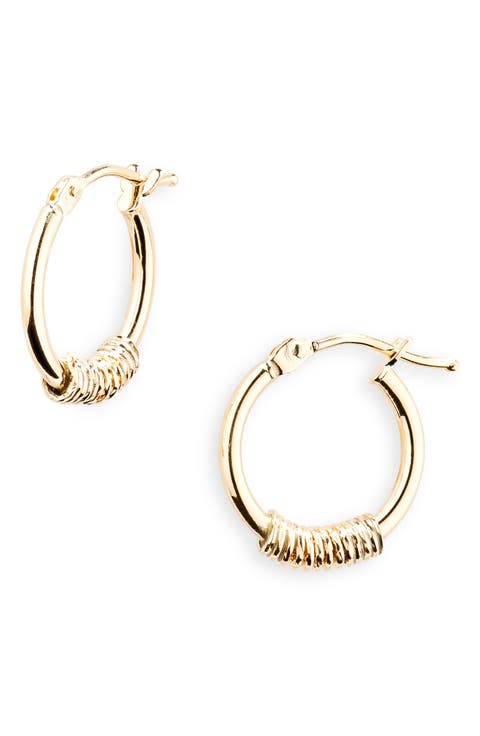 14K Gold Disc Hoop Earrings (Nordstrom Exclusive)