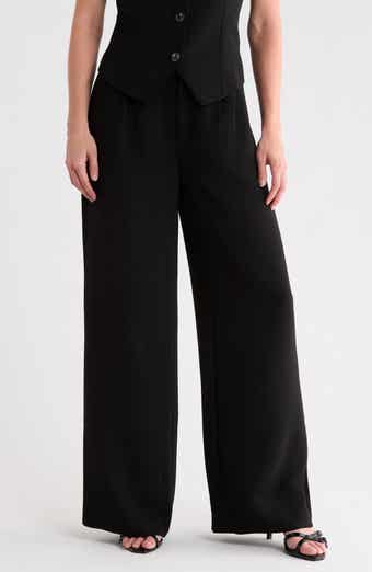 Crepe Wide Leg Trousers