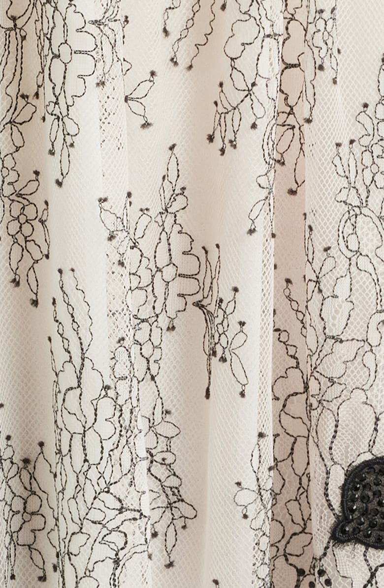 KOBI HALPERIN Cory Lace Sleeveless Maxi Dress, Alternate, color, White/ Black