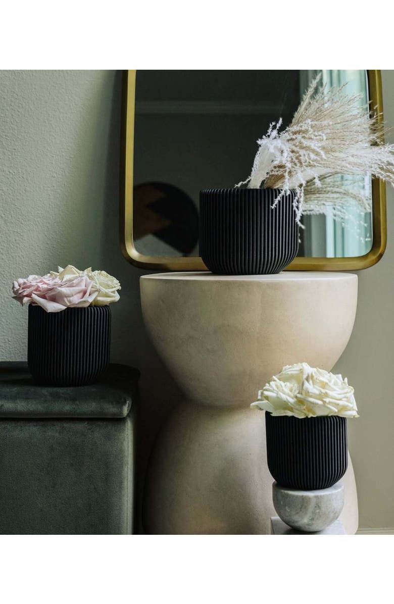 Woodland Pulse IONIC Modern Ribbed Planter Planter, Plant Pots, Flower Pots, Alternate, color, 