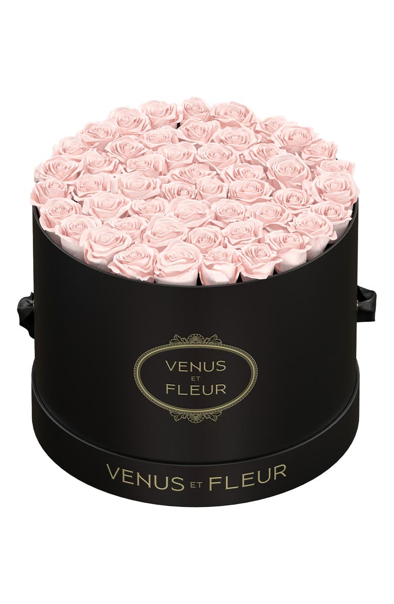 Venus ET Fleur Classic Large Eternity Roses, Main, color, Blush