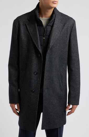 Hyde Tweed Coat with Removable Quilted Bib