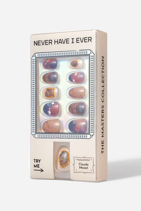 Claude Monet Water Lilies Short Oval Press On Nails