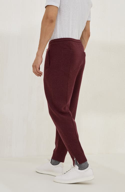 Brunello Cucinelli Double Knit Trousers In Purple