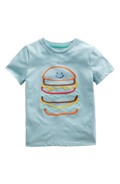 Kids' Embroidered Cotton Graphic T-Shirt (Toddler, Little Kid & Big Kid)