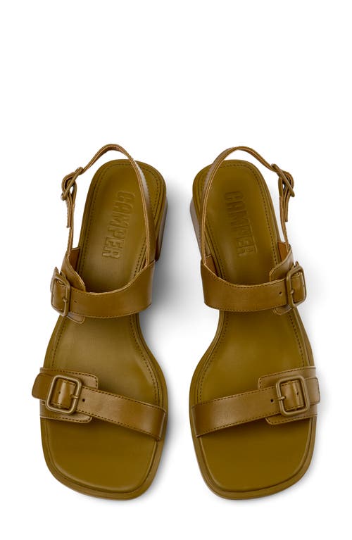 Camper Kora Buckle Sandal In Medium Green
