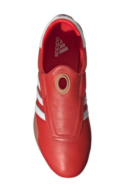 Shop Adidas Originals Adidas Taekwondo Mei Shoe In Red/white/gum
