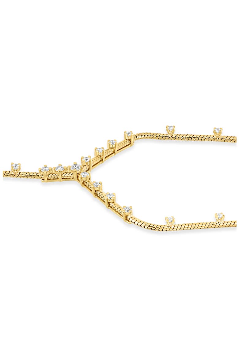 18K Gold Solstice Diamond Y-Necklace (Online Trunk Show), Alternate, color, YELLOW