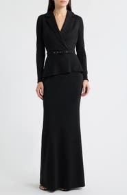 Chiara Boni La Petite Robe Thadira Belted Long Sleeve Dress