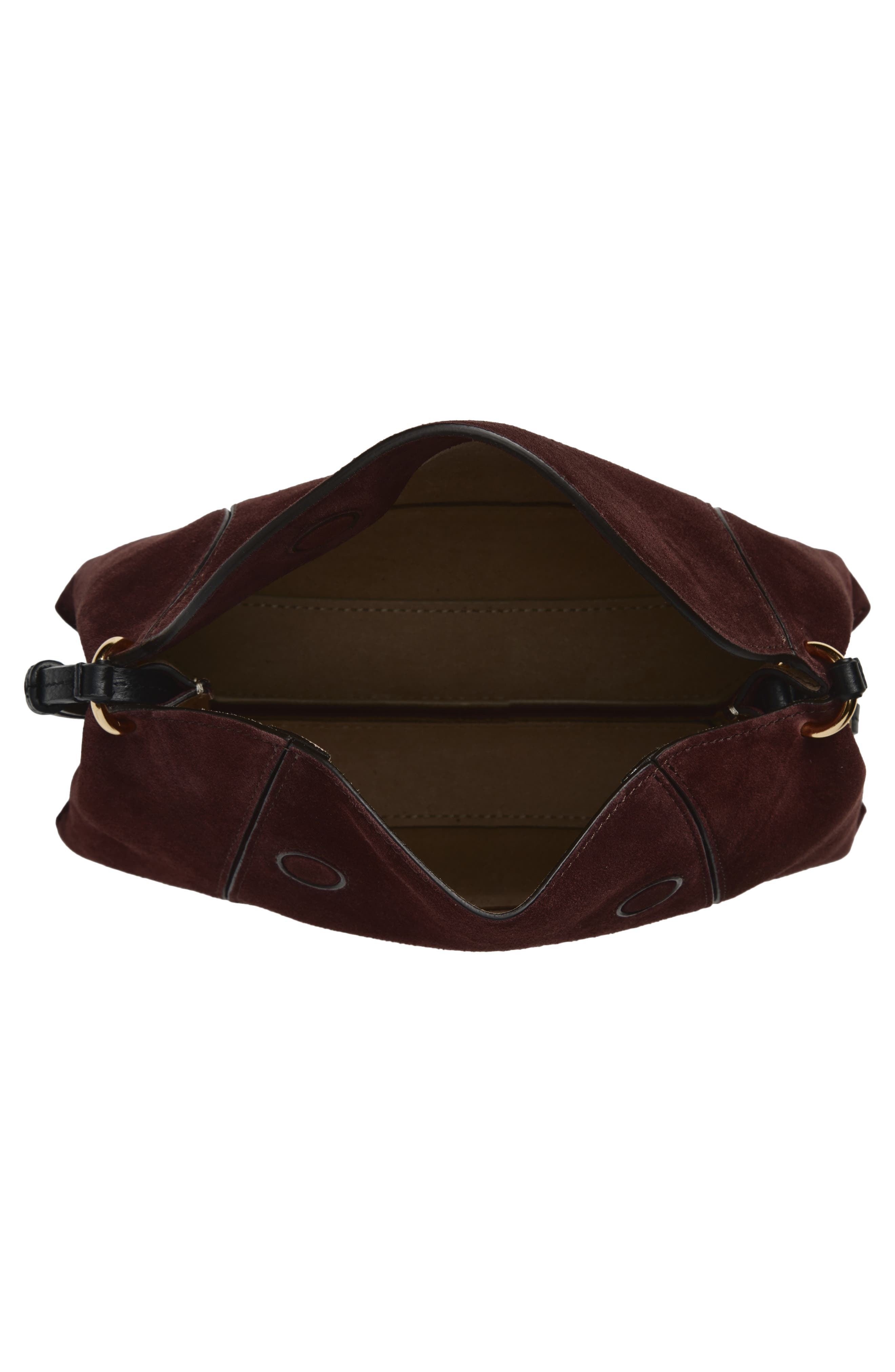 Wandler Penelope Slouch Suede Shoulder Bag, Alternate, color, Acai Suede