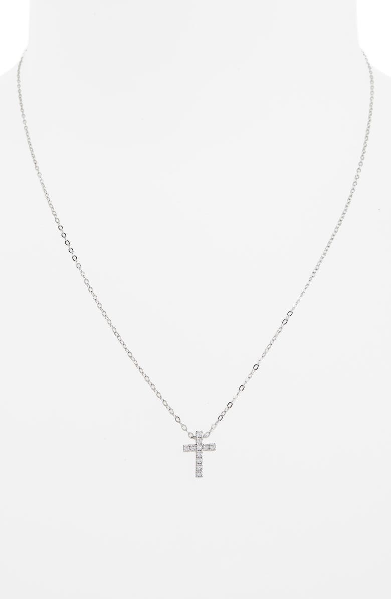 Nadri Cross Necklace, Alternate, color,