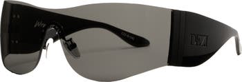 Wrap It Up 141mm Rimless Shield Sunglasses