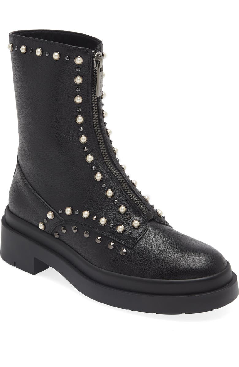 Jimmy Choo Nola Studded Boot, Main, color,