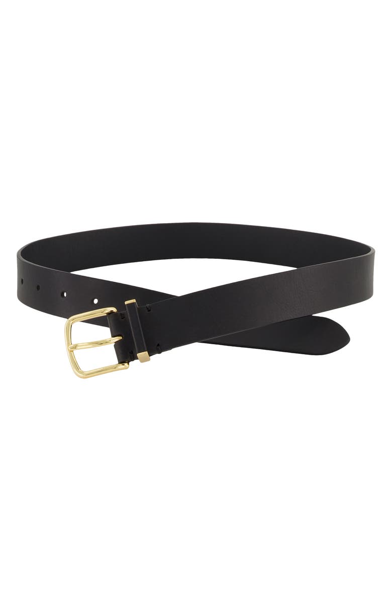 Vince Kaia Leather Belt, Alternate, color, Black