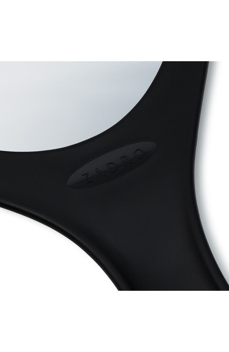 Zadro XL Teardrop Handheld Mirror with Handle, Alternate, color, Black