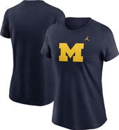 Jordan Brand Women's Jordan Brand Navy Michigan Wolverines Primetime Logo T-Shirt