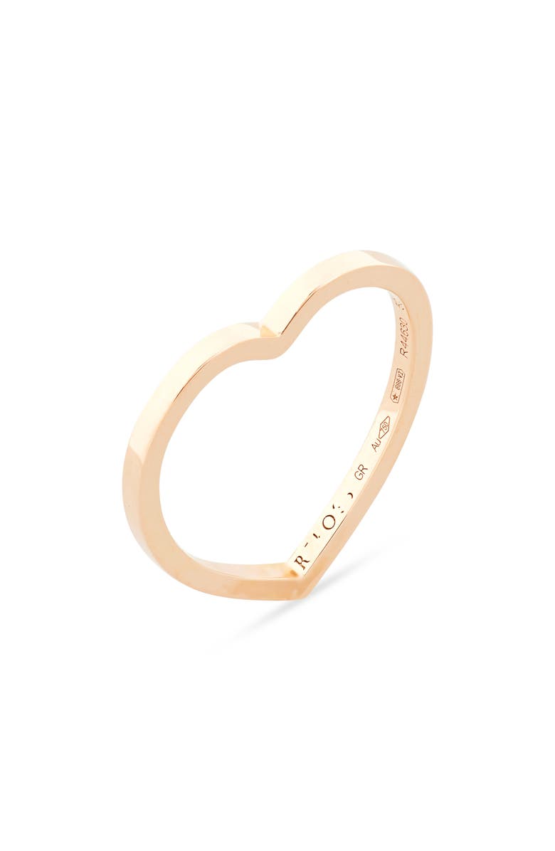 REPOSSI Antifer Heart Ring, Main, color, Rose Gold