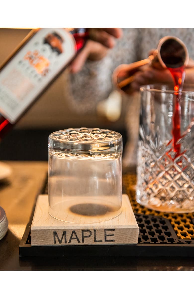 Spirits with Smoke Old Fashioned Cocktail Smoker Kit with 5 Wood Chips for Cocktail Smoker, Barware, Bitters, Maple Syrup & Recipe Book/Videos, Alternate, color, Brown