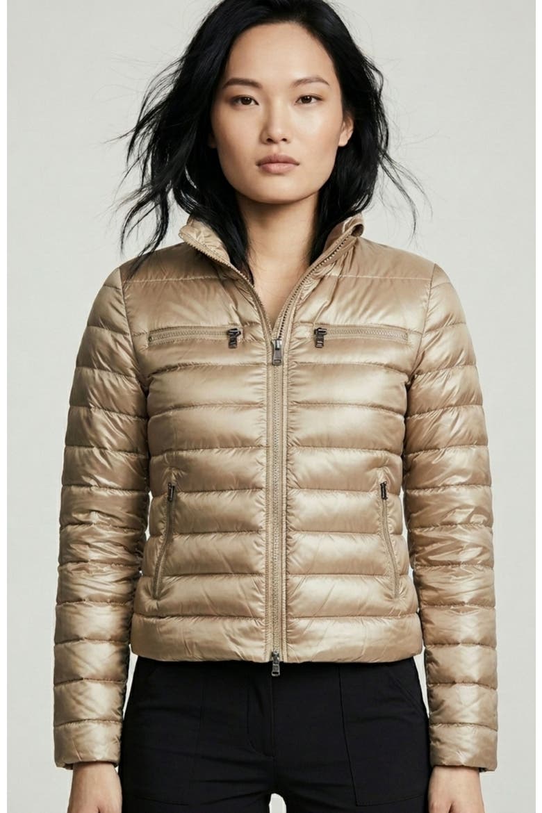 Vela Puffer Jacket, Main, color, Champagne