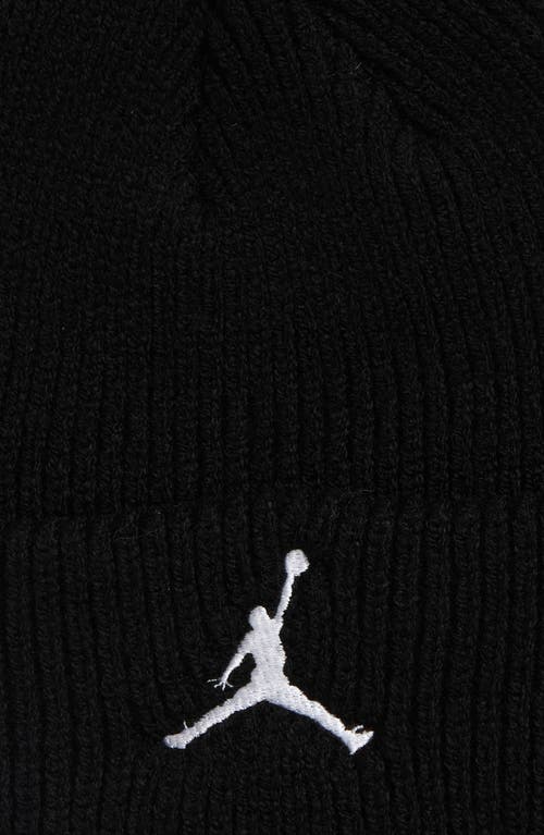 Shop Jordan Terra Rib Beanie In Black/white