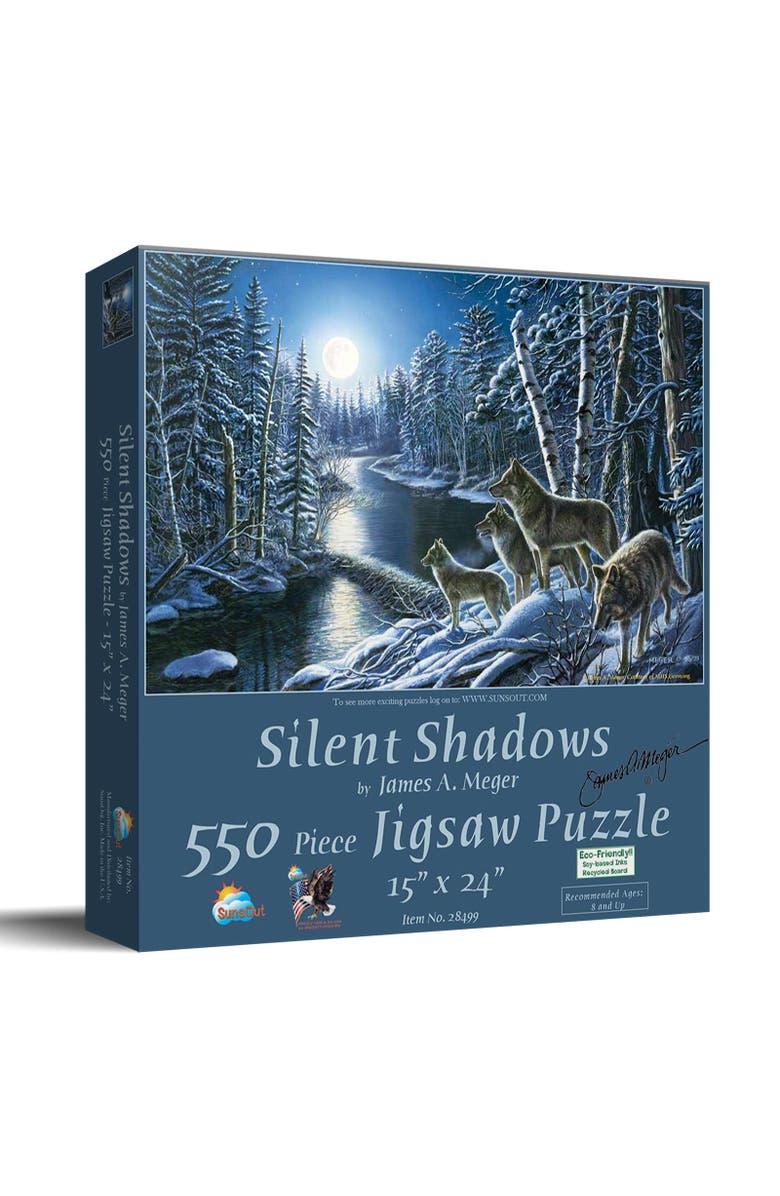 Sunsout Silent Shadows 550 piece Jigsaw Puzzle for Adults, Main, color, Multicolor