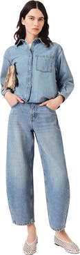 maje Denim shirt with logo