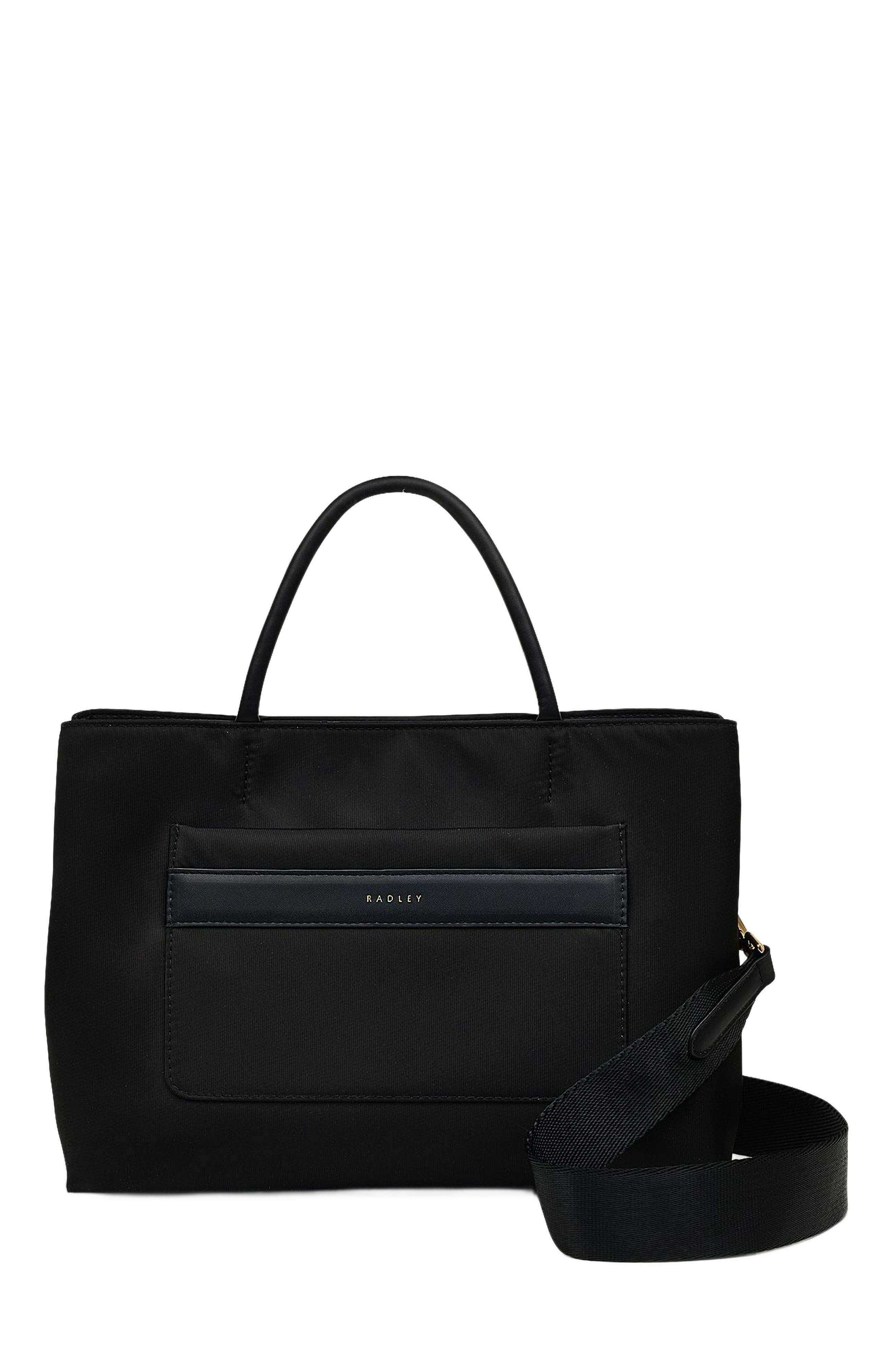 Radley Holland Park Medium Ziptop Satchel Bag, Main, color, Black