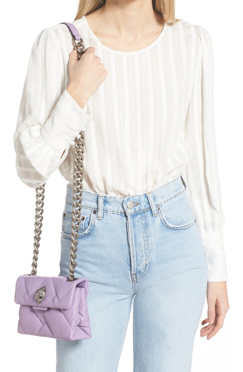 Kurt Geiger London Mini Kensington Leather Crossbody Bag, Alternate, color,