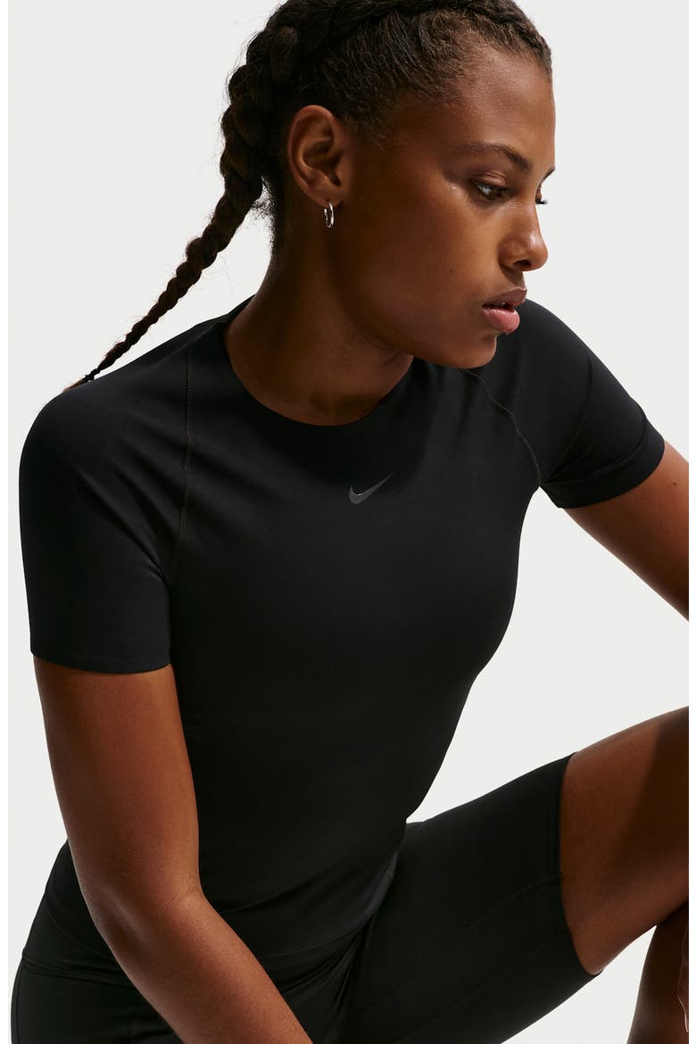 Universa Dri-FIT Raglan Sleeve T-Shirt, Alternate, color, BLACK/ ANTHRACITE