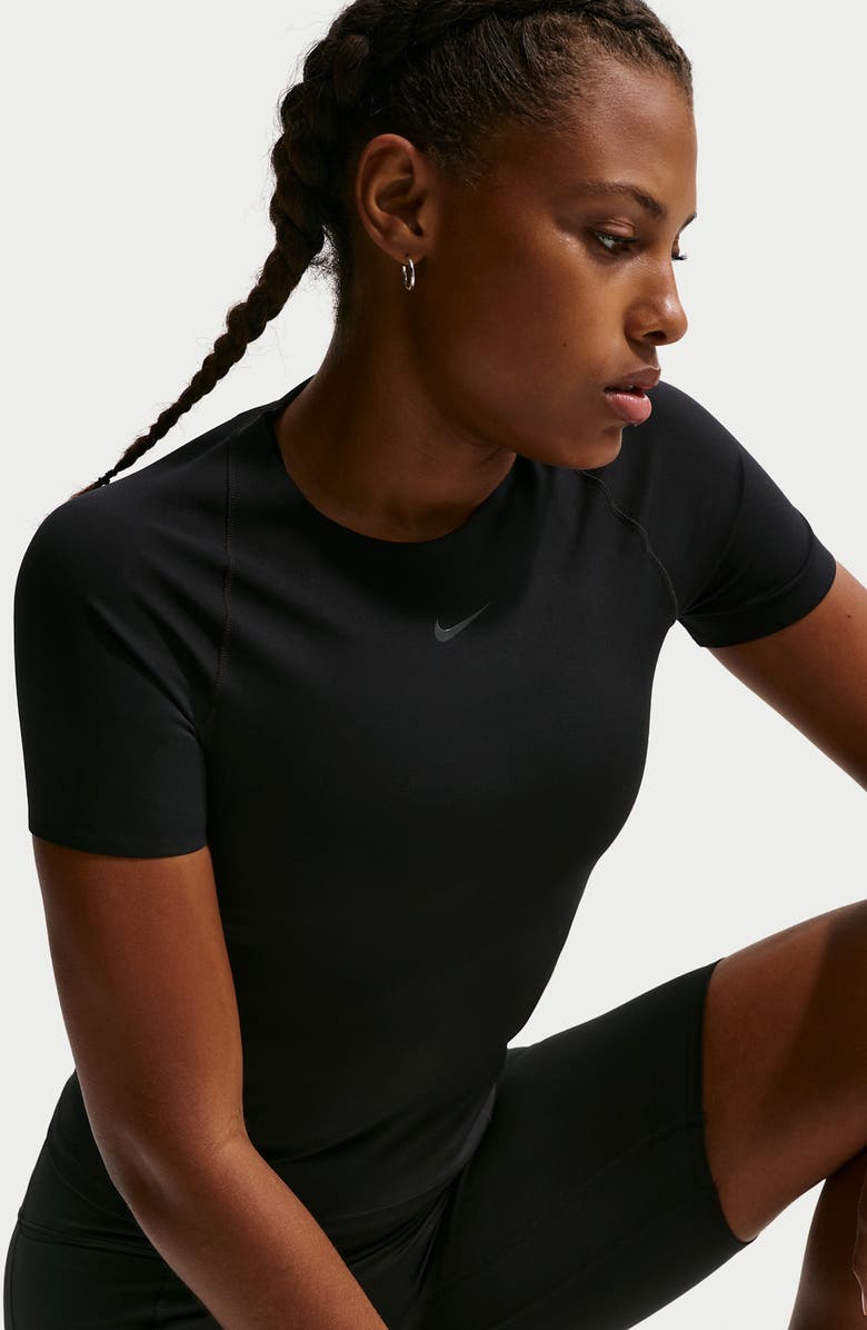 Nike Universa Dri-FIT Raglan Sleeve T-Shirt, Alternate, color, Black/ Anthracite