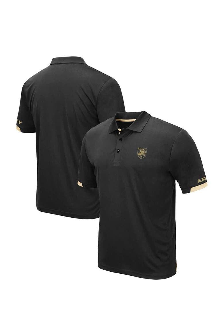 Men's Colosseum Black Army Black Knights Big & Tall Santry Polo, Alternate, color, Black