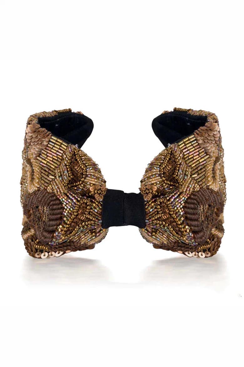 Gracious Knotted Headband - Bronze, Alternate, color, Gold