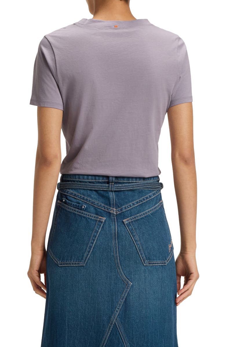 BOSS Orange Elogo Logo Cotton Graphic T-Shirt, Alternate, color, Light/ Pastel Purple