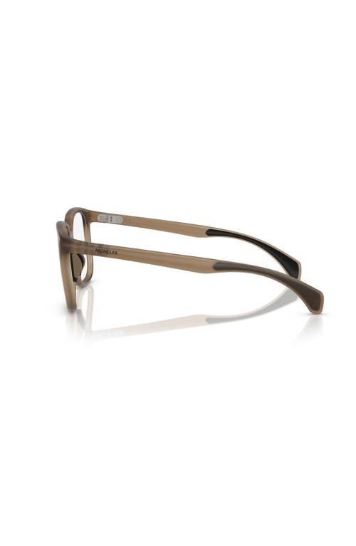 Moncler 53mm Square Optical Glasses In Brown