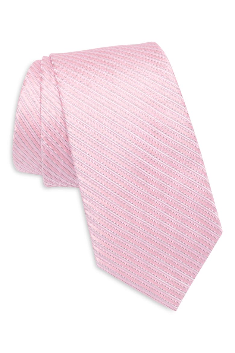Gregory Stripe Tie, Main, color, PINK