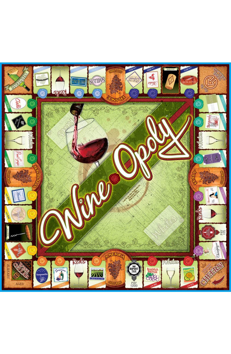 Late for the Sky Wineopoly Monopoly Board Game, Alternate, color, Multicolored