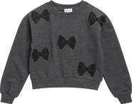 Splendid Kids' Lace Bow Sweatshirt