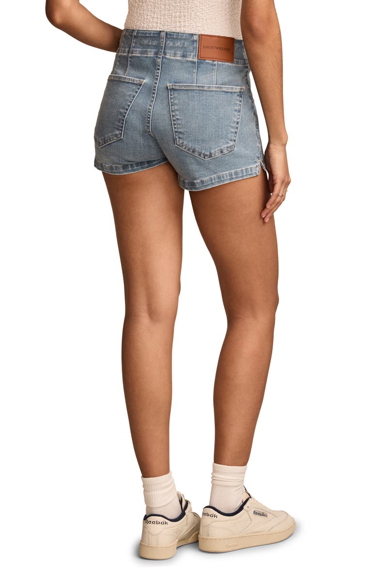 Lucky Brand HR Shorty Denim Shorts, Alternate, color, Dole Whip Wash