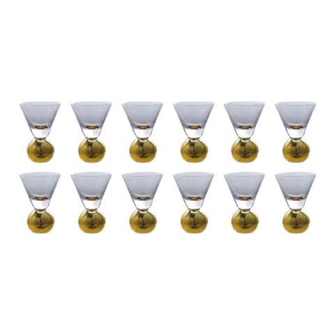 Shot Glass with Ball Stem, Set of 12